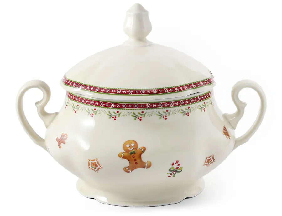 obrazek 1 Wyjątkowa miska na zupę z porcelany z kolekcji Christmas gingerbread – Leander