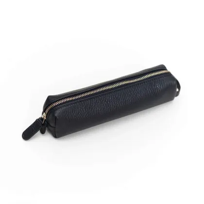 Picture Navy blue pencil case for the desk