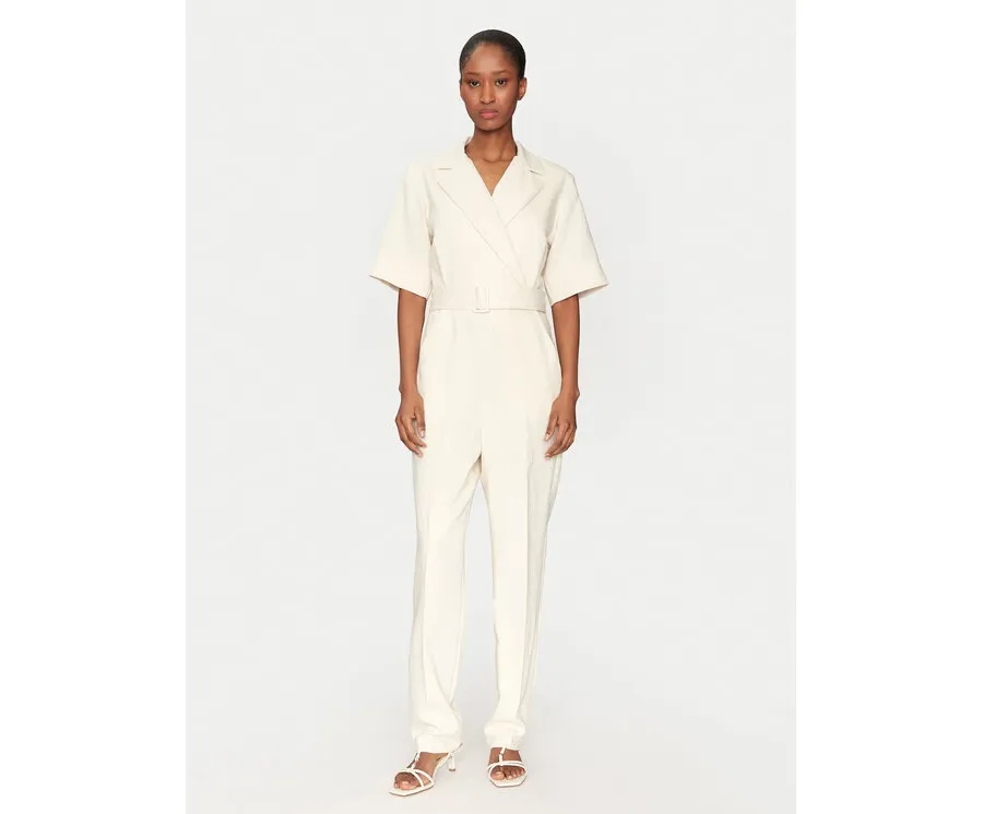 obrazek 1 Marella Kombinezon Banana 2513241011 Biały Slim Fit