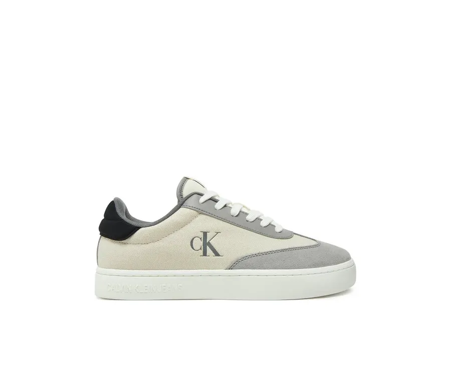obrazek 1 Calvin Klein Jeans Sneakersy Classic Cupsole Low Mix Mg YM0YM01169 Écru