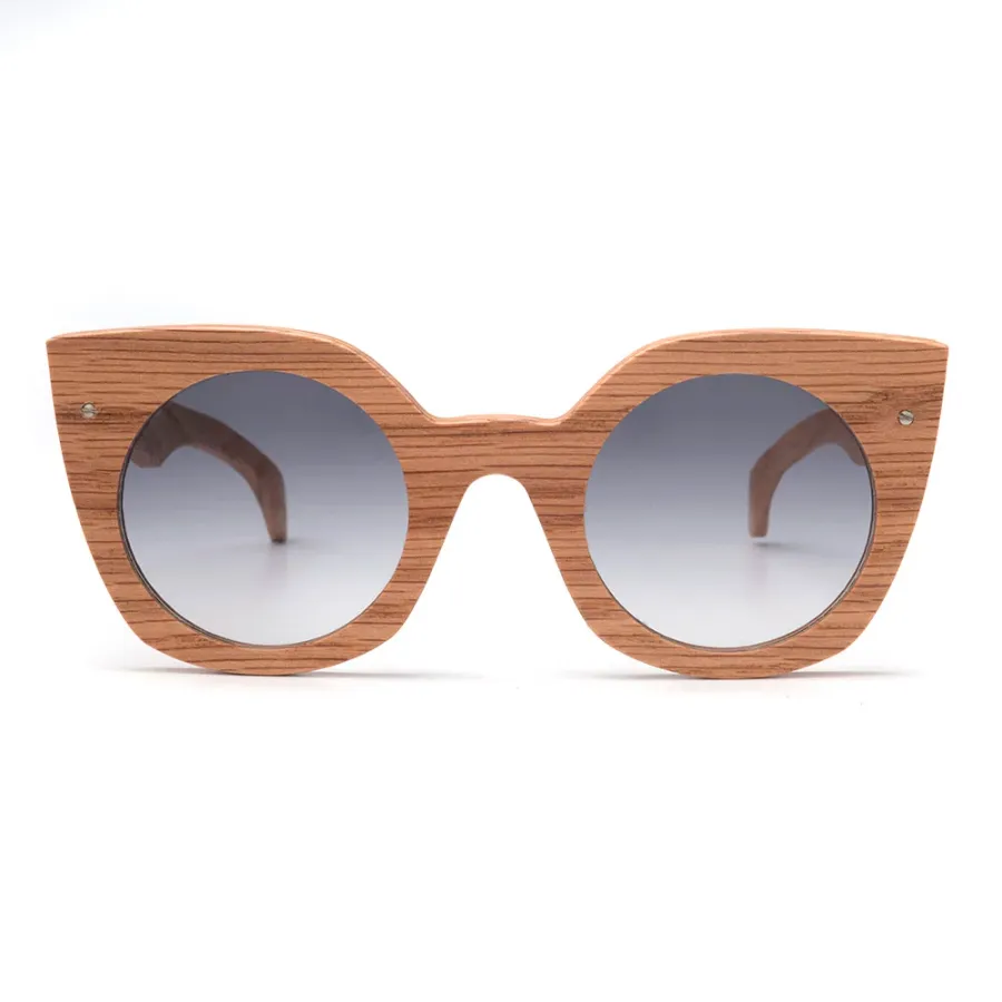 obrazek 1 Drewniane, dębowe okulary dla eleganckiej kobiety - Legno Light