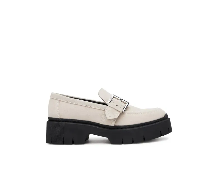 obrazek 1 HUGO Loafersy 50541731 Écru