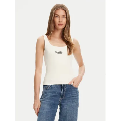 Zdjęcie Guess Jeans Top W5YP35 KA0H1 Écru Regular Fit