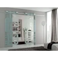 Picture Italian modern sliding door system for the living room – La Primavera
