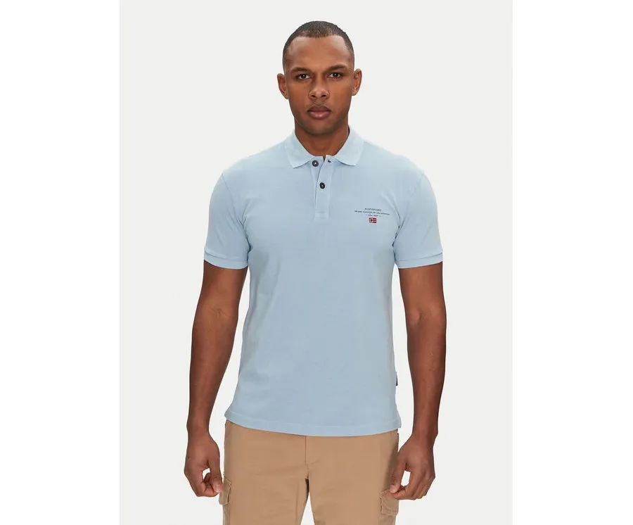 obrazek 1 Napapijri Polo Elbas NP0A4GDL Błękitny Regular Fit