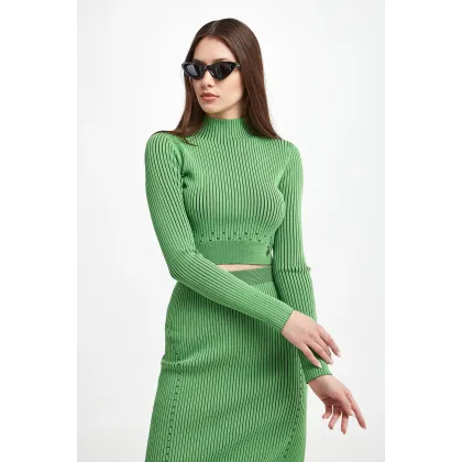 Zdjęcie Sweter damski prązkowany PATRIZIA PEPE Patrizia Pepe