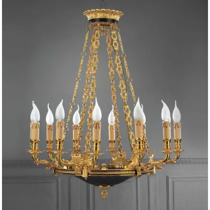 Zdjęcie Oryginalny włoski żyrandol MER 199 do eleganckiego wnętrza