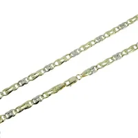 Picture A wonderful hollow chain with alternating links, cm.50