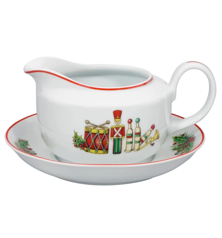 obrazek 1 Porcelanowa sosjerka z podstawką Christmas Magic inspirowana Londynem - Vista Alegre