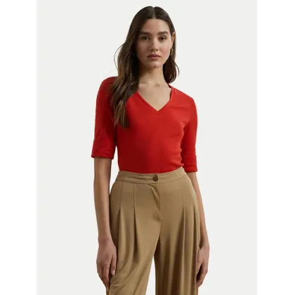 Zdjęcie LAUREN RALPH LAUREN Bluzka 200815843008 Czerwony Slim Fit
