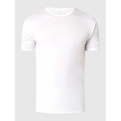 Zdjęcie T-shirt z prążkowanym okrągłym dekoltem