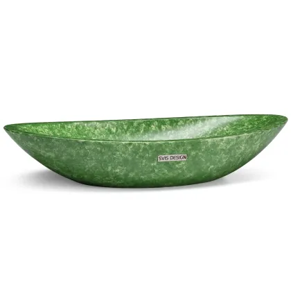 Zdjęcie Designerska umywalka 60 cm ORION BASIC – FINGER PAINTING, zielony, lakier matowy