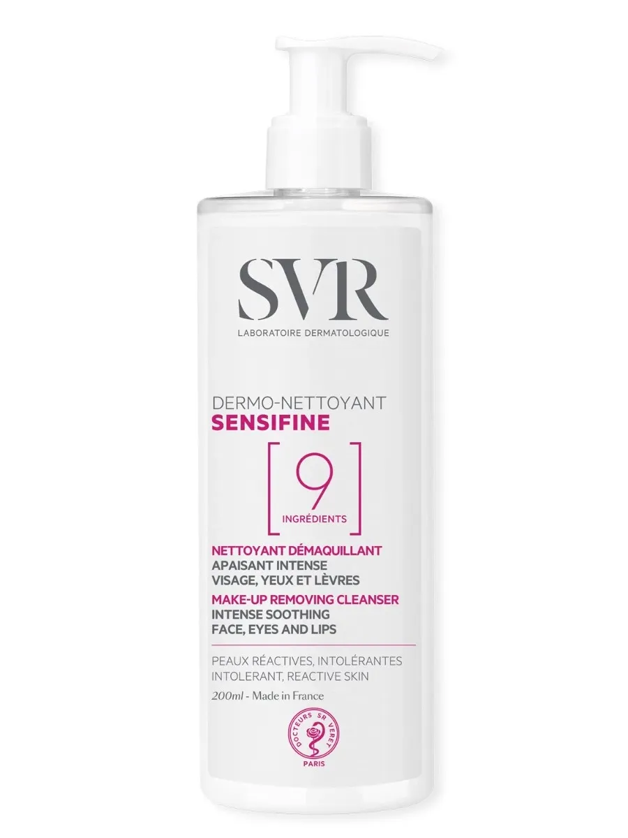 obrazek 1 SVR Sensifine Kojący żel do oczyszczania skóry 400 ml