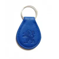 Picture Leather keychain with personalization option, made in Italy
