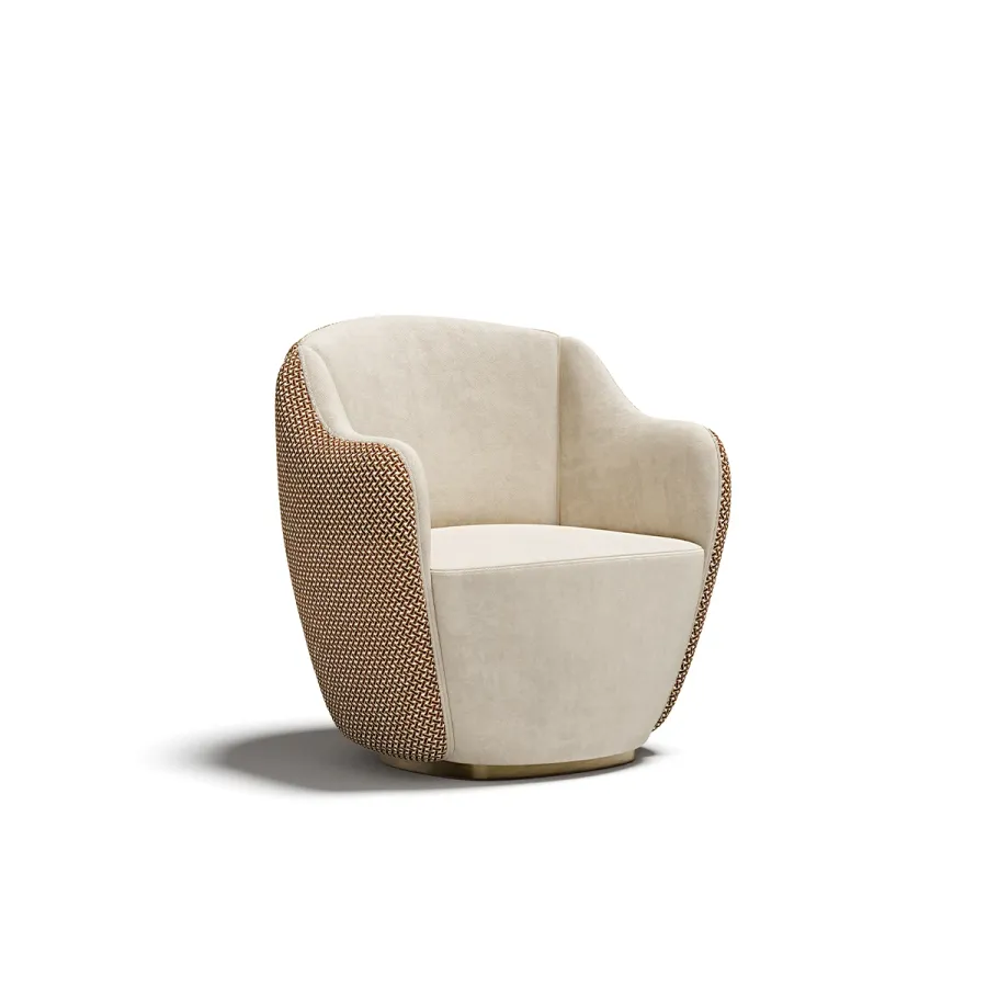 obrazek 2 Stylowy modernistyczny fotel do salonu - prosto z Włoch