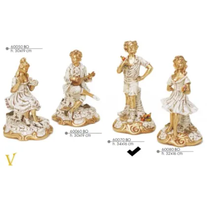 Zdjęcie Włoska figurka chłopca z gruszkami - Valle d'oro Patchi