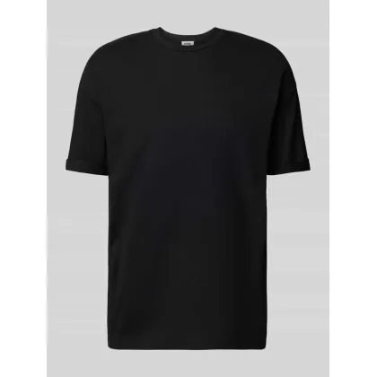 Zdjęcie T-shirt z prążkowanym, okrągłym dekoltem model ‘THILO’