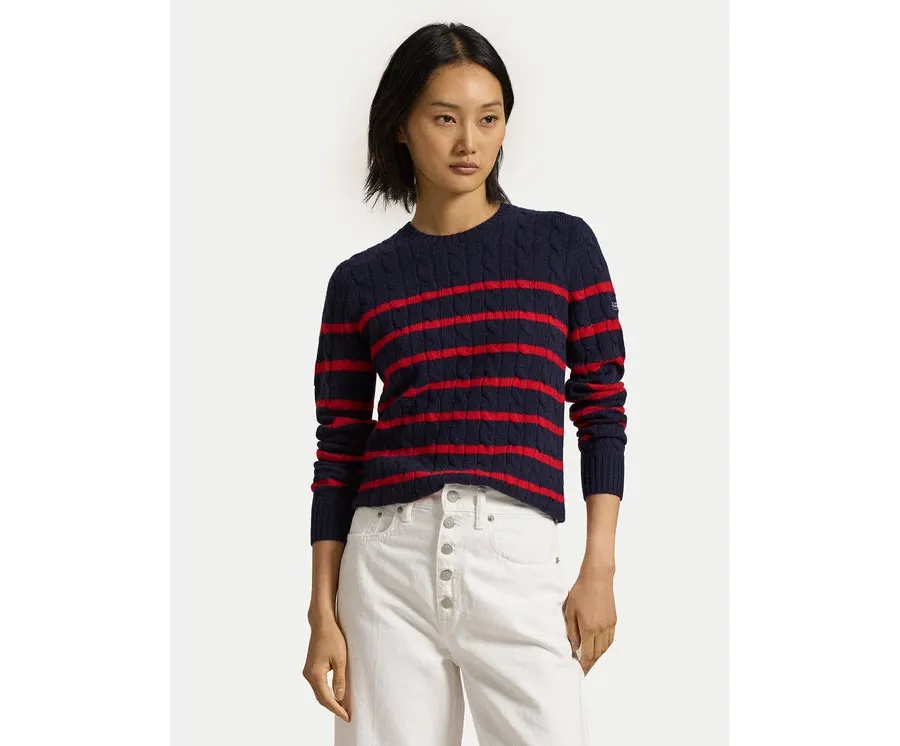 obrazek 1 Polo Ralph Lauren Sweter 211947908001 Granatowy Regular Fit