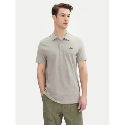 Zdjęcie Aeronautica Militare Polo 251PO1843P191 Szary Regular Fit