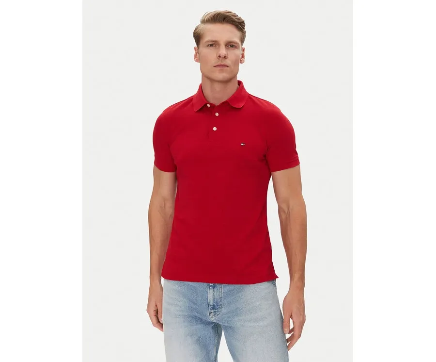 obrazek 1 Tommy Hilfiger Polo 1985 MW0MW17771 Czerwony Slim Fit
