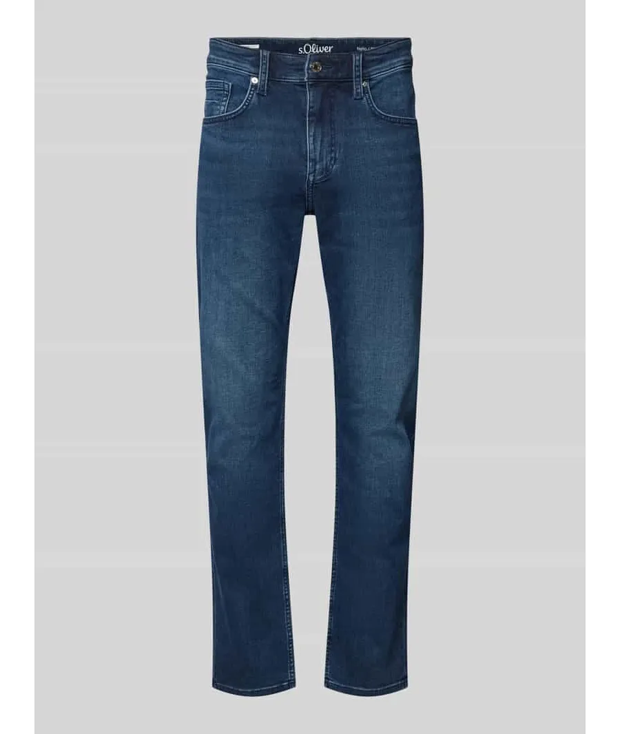 obrazek 1 Jeansy o kroju slim fit z 5 kieszeniami model ‘Nelio’