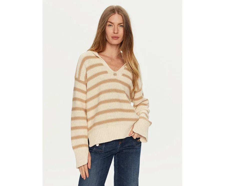 obrazek 1 TWINSET Sweter 241TP3210 Beżowy Loose Fit