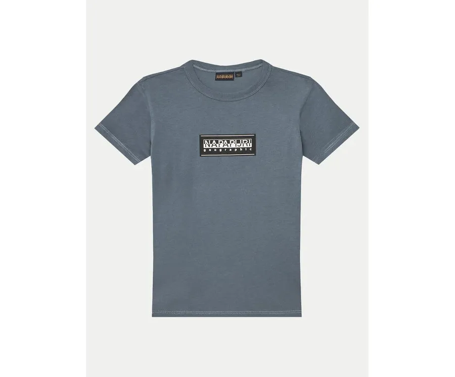 obrazek 1 Napapijri T-Shirt Chamois NP0A4ILE S Niebieski Regular Fit