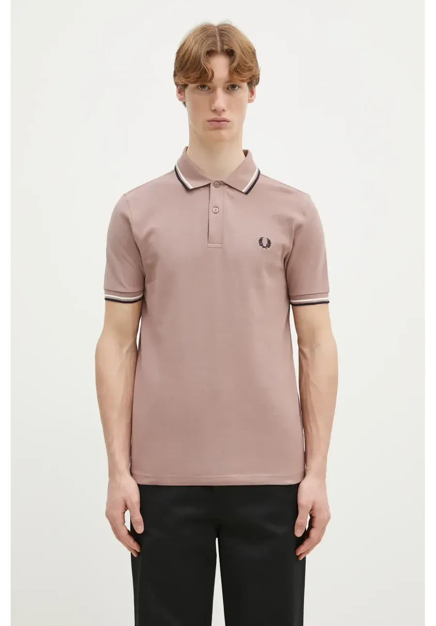 obrazek 1 Fred Perry polo bawełniane męski kolor różowy z aplikacją M3600.Y34