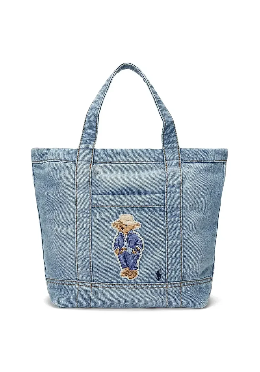 obrazek 1 Polo Ralph Lauren torebka bawełniana kolor niebieski 428960636