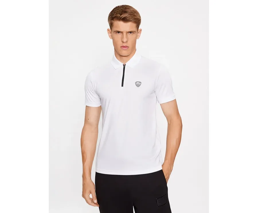 obrazek 1 EA7 Emporio Armani Polo 8NPF13 PJRGZ 1100 Biały Regular Fit
