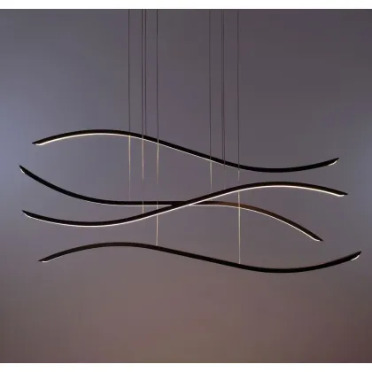 Zdjęcie Czarna lampa wisząca z serii Lil Wave