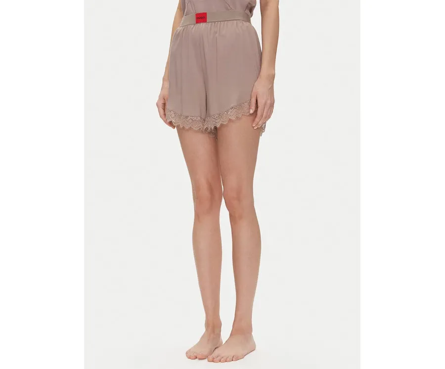 obrazek 1 HUGO Szorty piżamowe Red Label Lace_Short 50531629 Brązowy Relaxed Fit