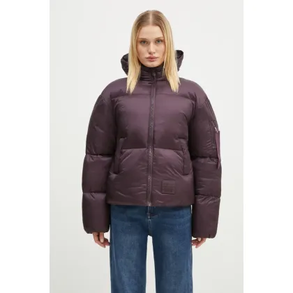 Zdjęcie Alpha Industries kurtka damska kolor fioletowy zimowa 148006