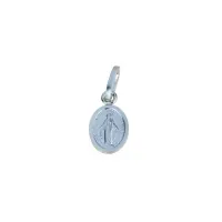 Zdjęcie Cudowny medalik wykonany z białego złota 10x7mm