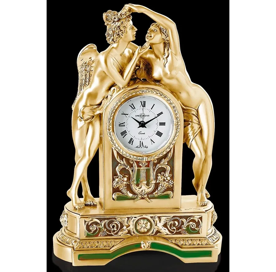 obrazek 1 Włoski zegar pozłacany - sklep Luxury Products