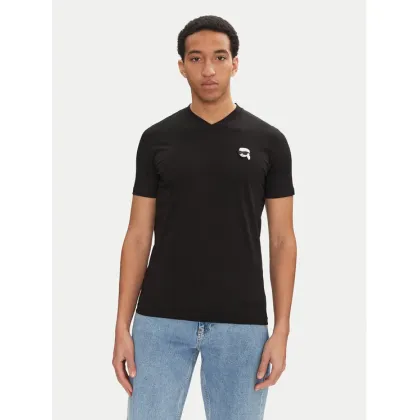 Zdjęcie KARL LAGERFELD T-Shirt 755021 552224 Czarny Regular Fit