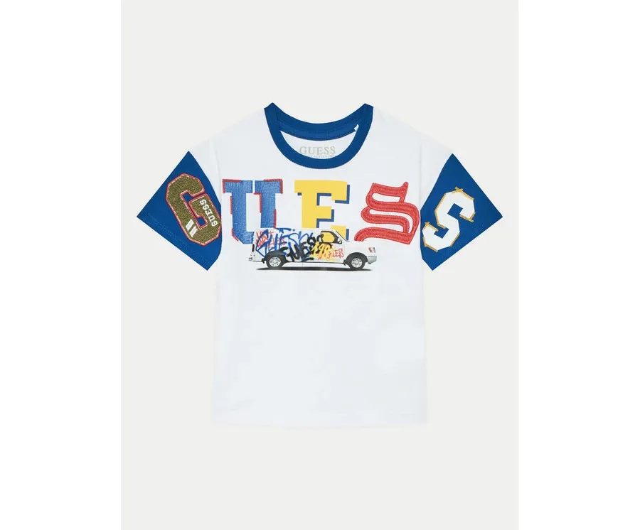 obrazek 1 Guess T-Shirt N5RI07 KCNQ4 Biały Regular Fit