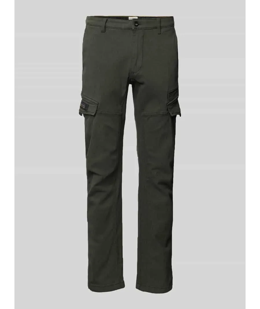 obrazek 1 Spodnie cargo o kroju slim fit z wpuszczanymi kieszeniami