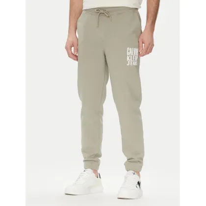 Zdjęcie Calvin Klein Jeans Spodnie dresowe Painted J30J327535 Zielony Regular Fit