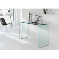 Zdjęcie Nowoczesne włoskie biurko wykonane ze szkła - Tonelli Design