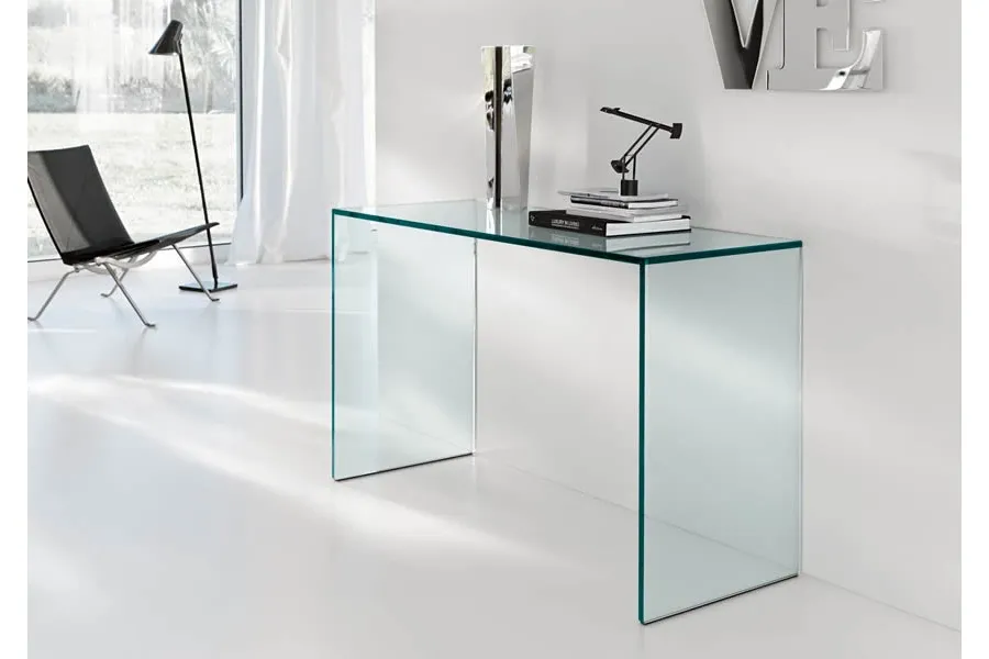 obrazek 1 Nowoczesne włoskie biurko wykonane ze szkła - Tonelli Design