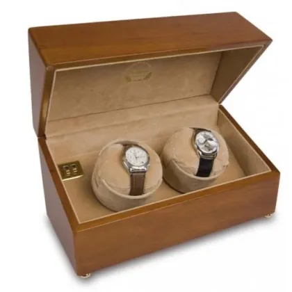 Picture Rotomat for two Satin Walnut Duo W134 watches