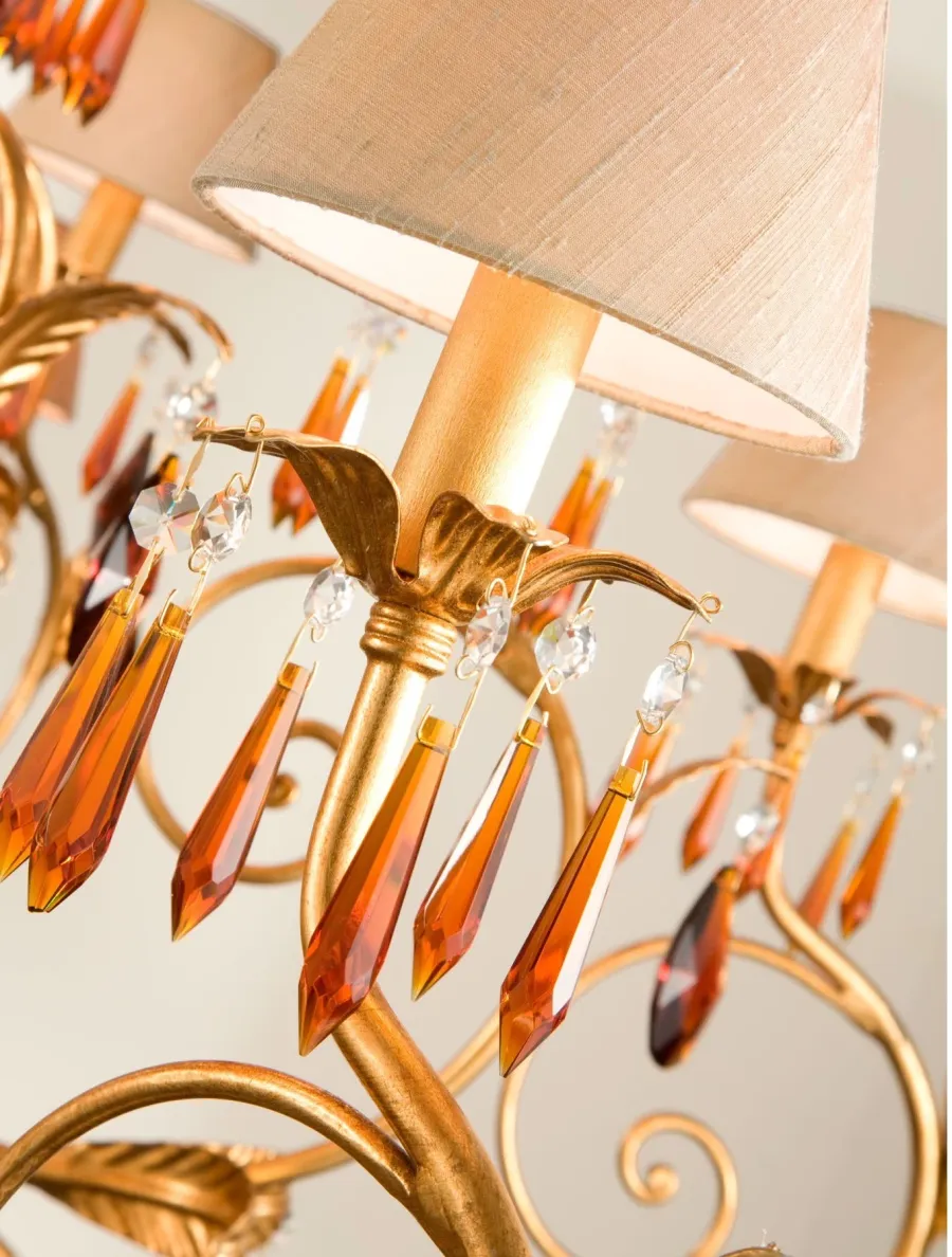 obrazek 2 Prestiżowy żyrandol zdobiony kryształkami - Euro Lamp Art