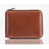 Picture Handy leather wallet with zipper