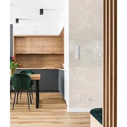 Zdjęcie 120x60 cm DS - (cappuccino, srebrne kruszywo) - płyta beton architektoniczny ultralekka