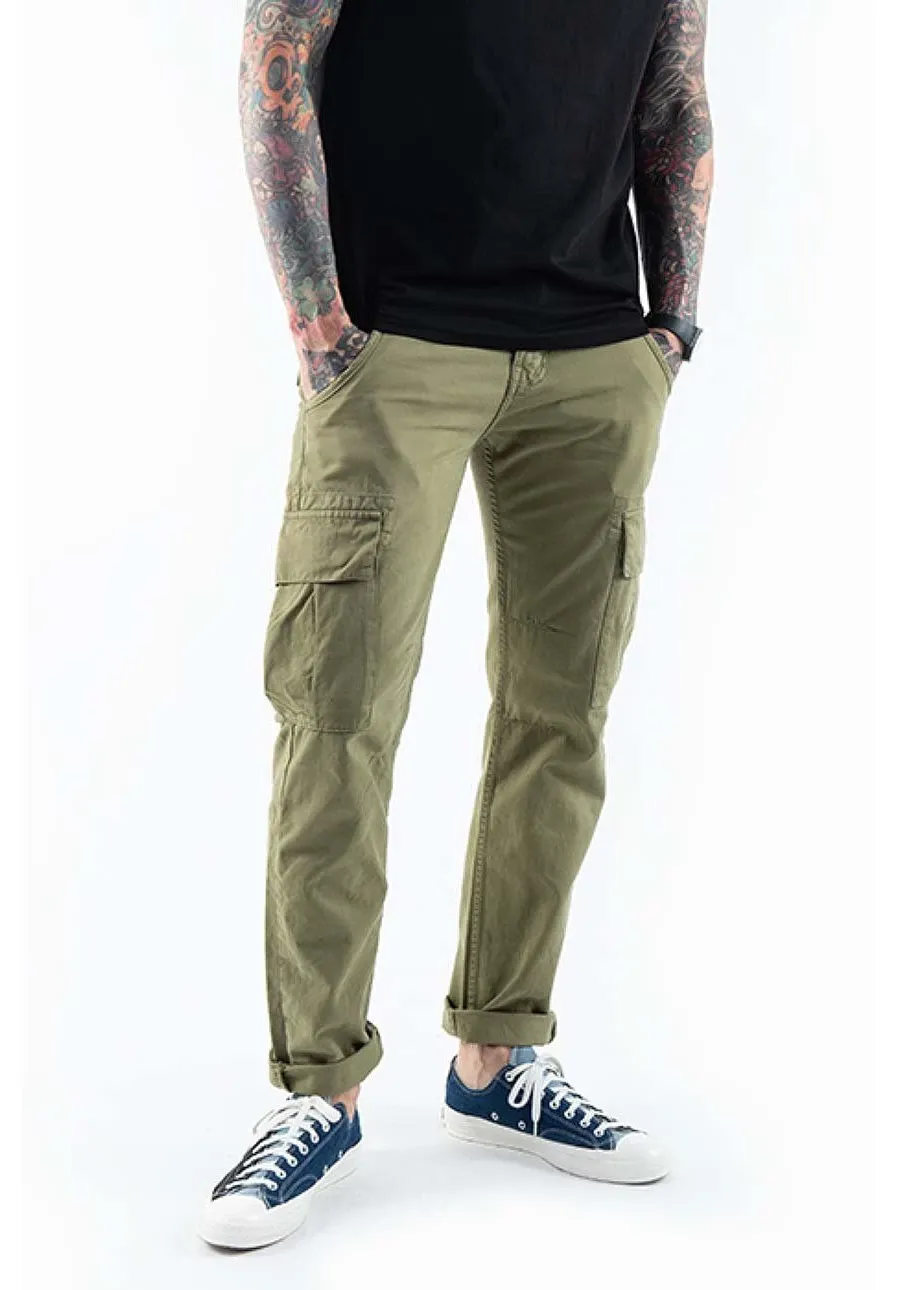 obrazek 1 Alpha Industries spodnie bawełniane Agent Pant kolor zielony w fasonie cargo 158205.11-ZIELONY