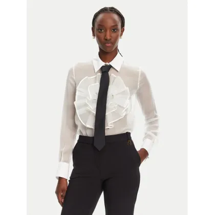 Zdjęcie Elisabetta Franchi Koszula CA-107-52E2-V460 Biały Regular Fit