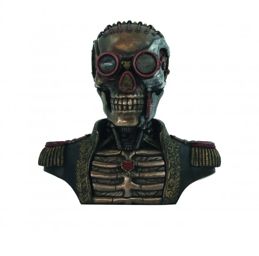 obrazek 1 Nieszablonowa dekoracja - steampunkowa figurka szkieletu w mundurze