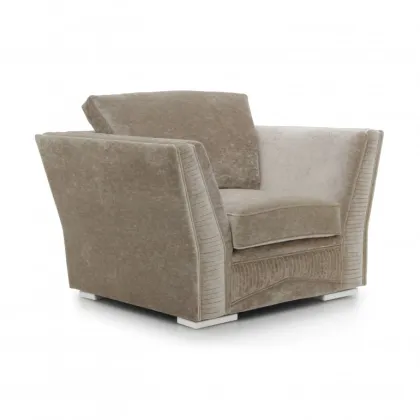 Zdjęcie Beżowy bardzo wygodny fotel w stylu nowoczesnym - Sevensedie