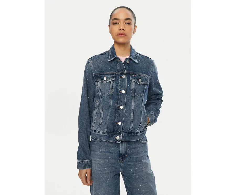 obrazek 1 Tommy Jeans Kurtka jeansowa Classic DW0DW19781 Niebieski Regular Fit